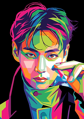 V BTS Pop Art