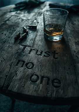 Trust No One Whiskey and Bullets