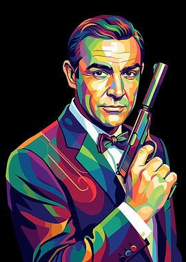 Sean Connery as James Bond Pop Art