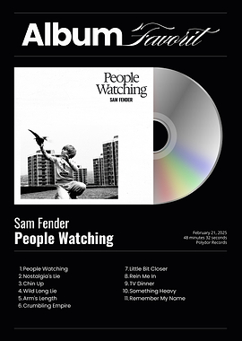 Sam Fender People Watching Album Art