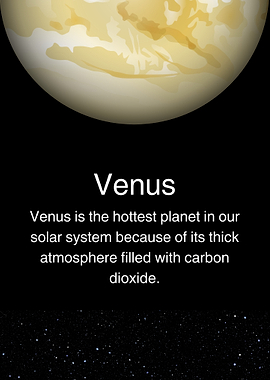 Venus Planet Art - Kids Education