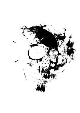 Abstract Skull Illustration