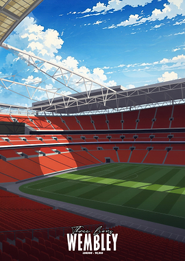 Wembley Stadium Anime Art
