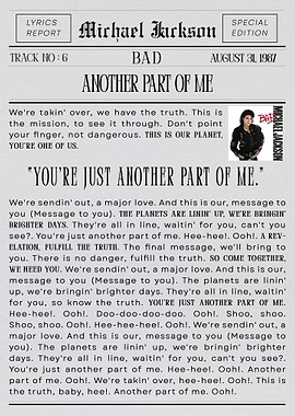 Michael Jackson 'Another Part of Me'
