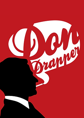 Don Draper Silhouette with Speech Bubble