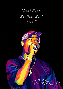 Tupac Shakur Pop Art Portrait