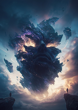 Cosmic Giant Face in the Sky