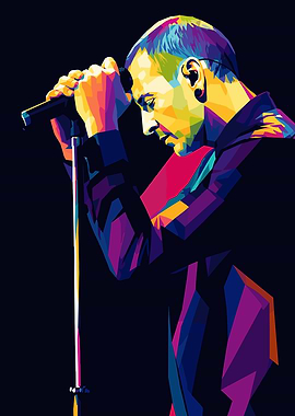 Chester Bennington Pop Art Portrait