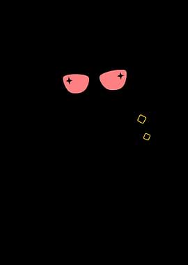 Main Character Raccoon | Bold Minimalist Line Art Poster