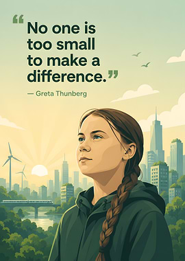 Greta Thunberg quote about making a difference