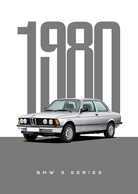 1980 BMW 3 Series Poster