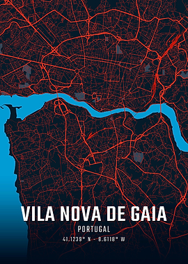 Vila Nova de Gaia City Map