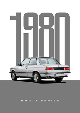 1980 BMW 3 Series Poster