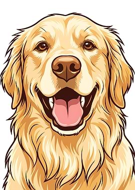 Golden Retriever Dog Desgin