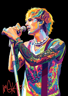 Machine Gun Kelly Pop Art Portrait
