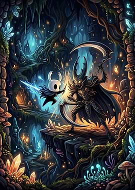 Hollow Knight Battle - The Knight vs Traitor Lord