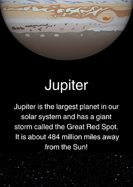 Jupiter Planet Art for Kids Learning