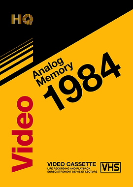Retro VHS cassette: Analog Memory 1984