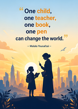 Malala Yousafzai Quote on Education