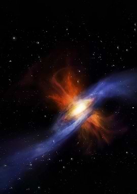Cosmic Nebula with Stars