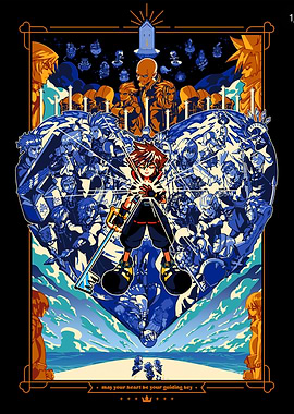 Kingdom Hearts Heart Collage