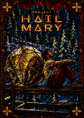 Project Hail Mary Stained Glass Art