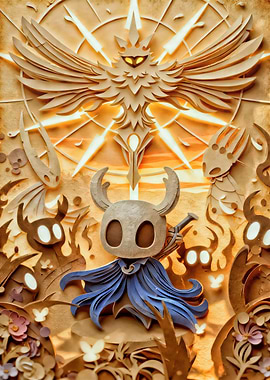 Hollow Knight Paper Art