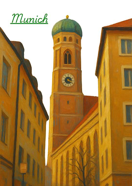 Munich Cityscape Painting