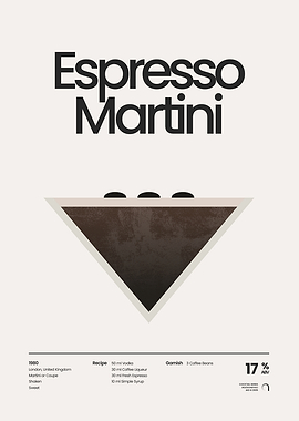 Espresso Martini Cocktail Illustration