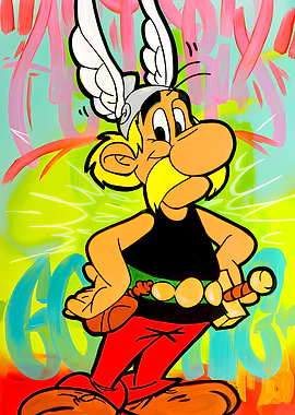 Asterix Graffiti Art