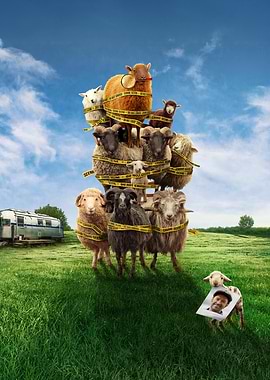 Sheep Tower with Crime Scene Tape