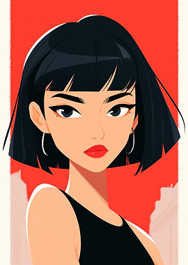 Stylized Portrait of a Woman
