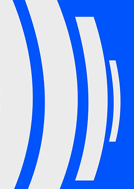 Abstract Blue and White Sound Waves