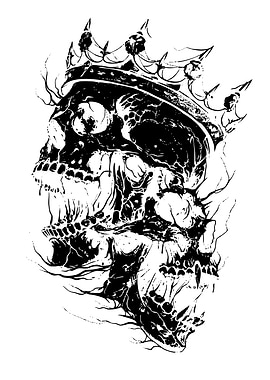 Skull with Crown