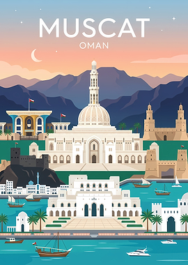 Muscat Oman Cityscape