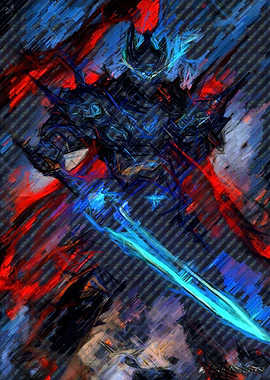 Knight with Glowing Sword