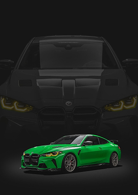 Green BMW M4 Coupe