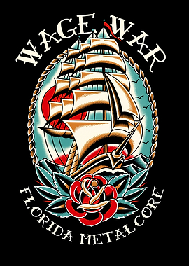 Sailboat with Rose and Text