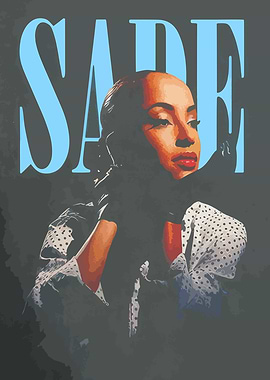 Sade Portrait with Text