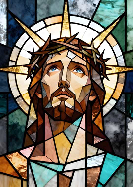 Stained Glass Jesus Christ