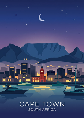 Cape Town Skyline at Night