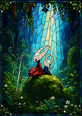 Hollow Knight Stained Glass Art