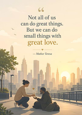 Mother Teresa quote about love