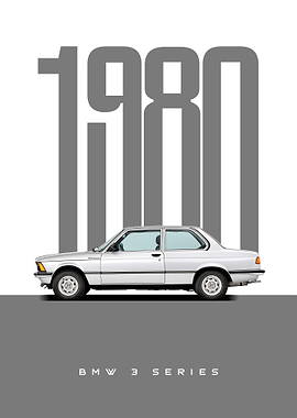 1980 BMW 3 Series Poster