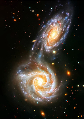 Interacting Galaxies in Deep Space