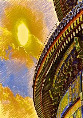 Sunlit Asian Architecture