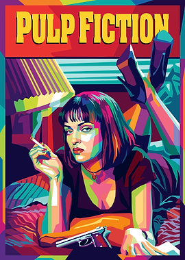 Pulp Fiction Mia Wallace Pop Art