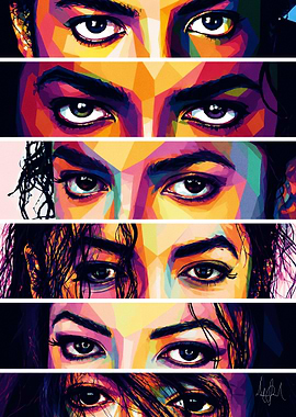 Michael Jackson Eyes Pop Art