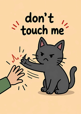 Grumpy Cat Says Don't Touch Me