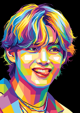 BTS V Pop Art Portrait